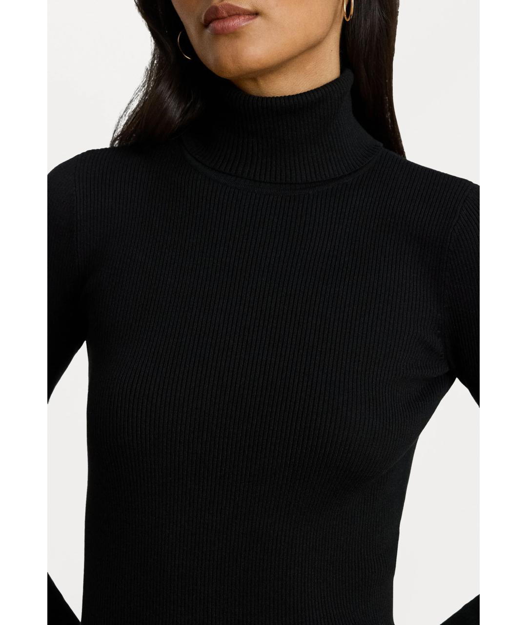 RALPH LAUREN Синяя хлопковая водолазка, фото 3