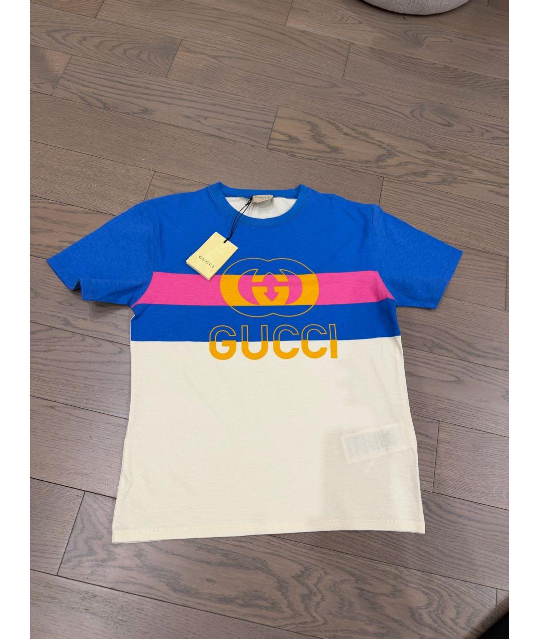 GUCCI KIDS Мульти хлопковый детская футболка / топ, фото 4