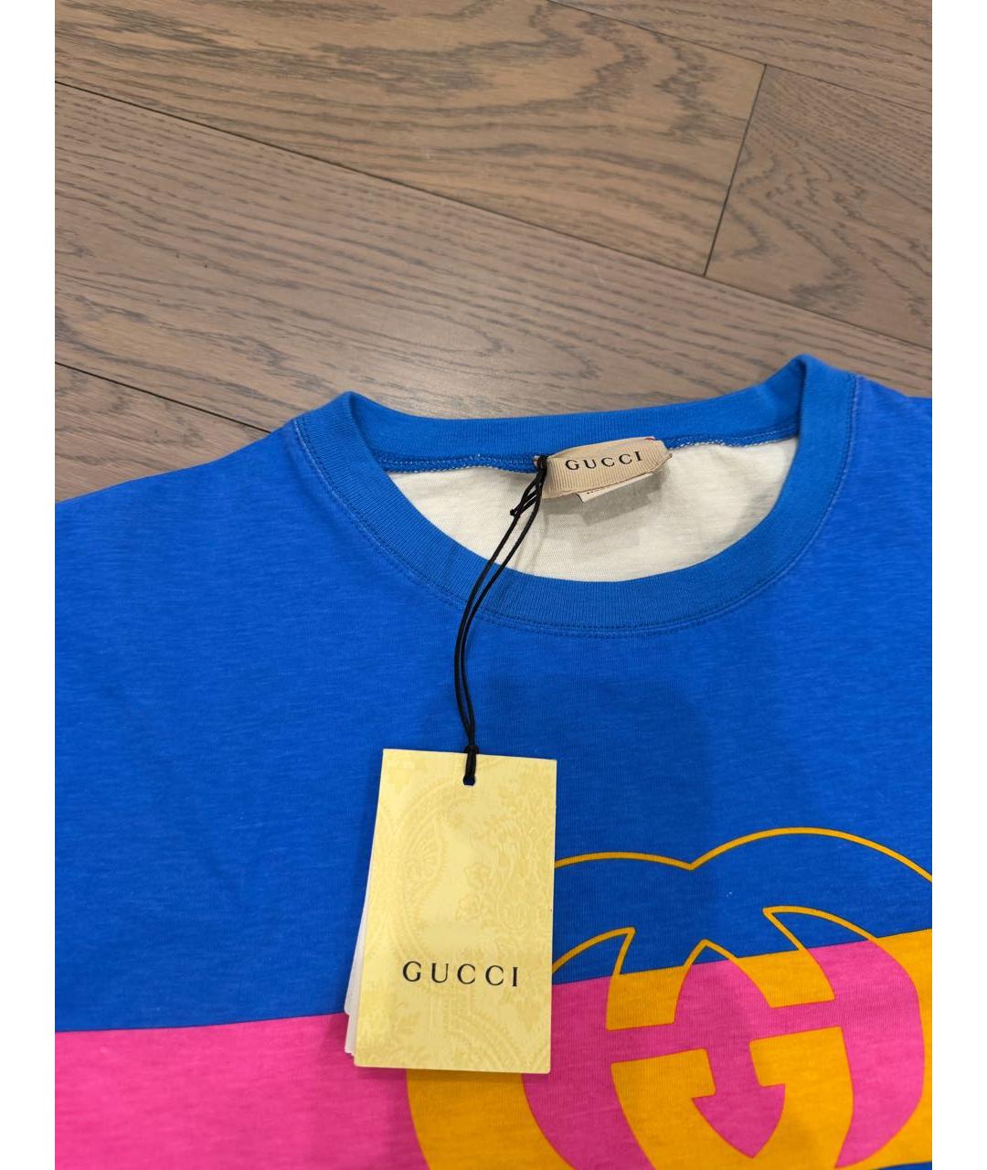 GUCCI KIDS Мульти хлопковый детская футболка / топ, фото 2