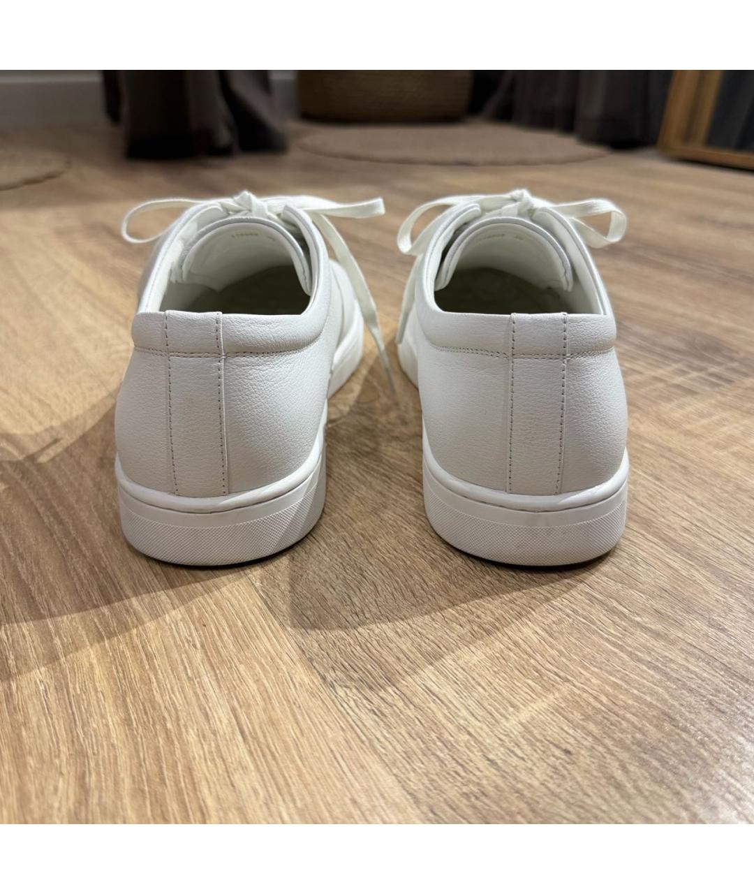 12 STOREEZ Белые кожаные кеды, фото 4
