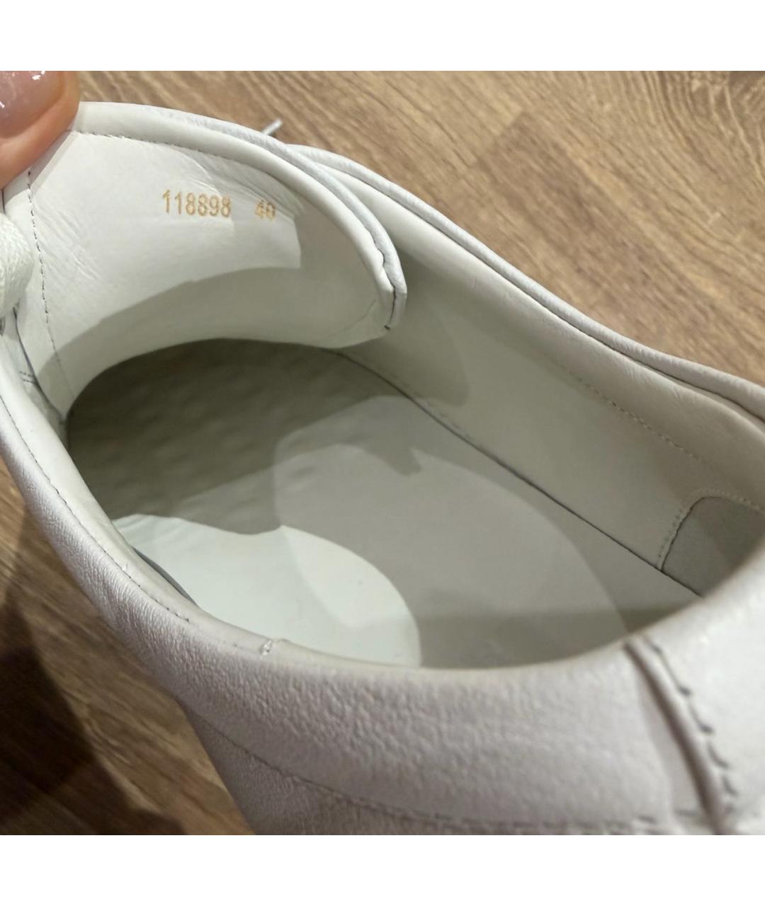 12 STOREEZ Белые кожаные кеды, фото 7