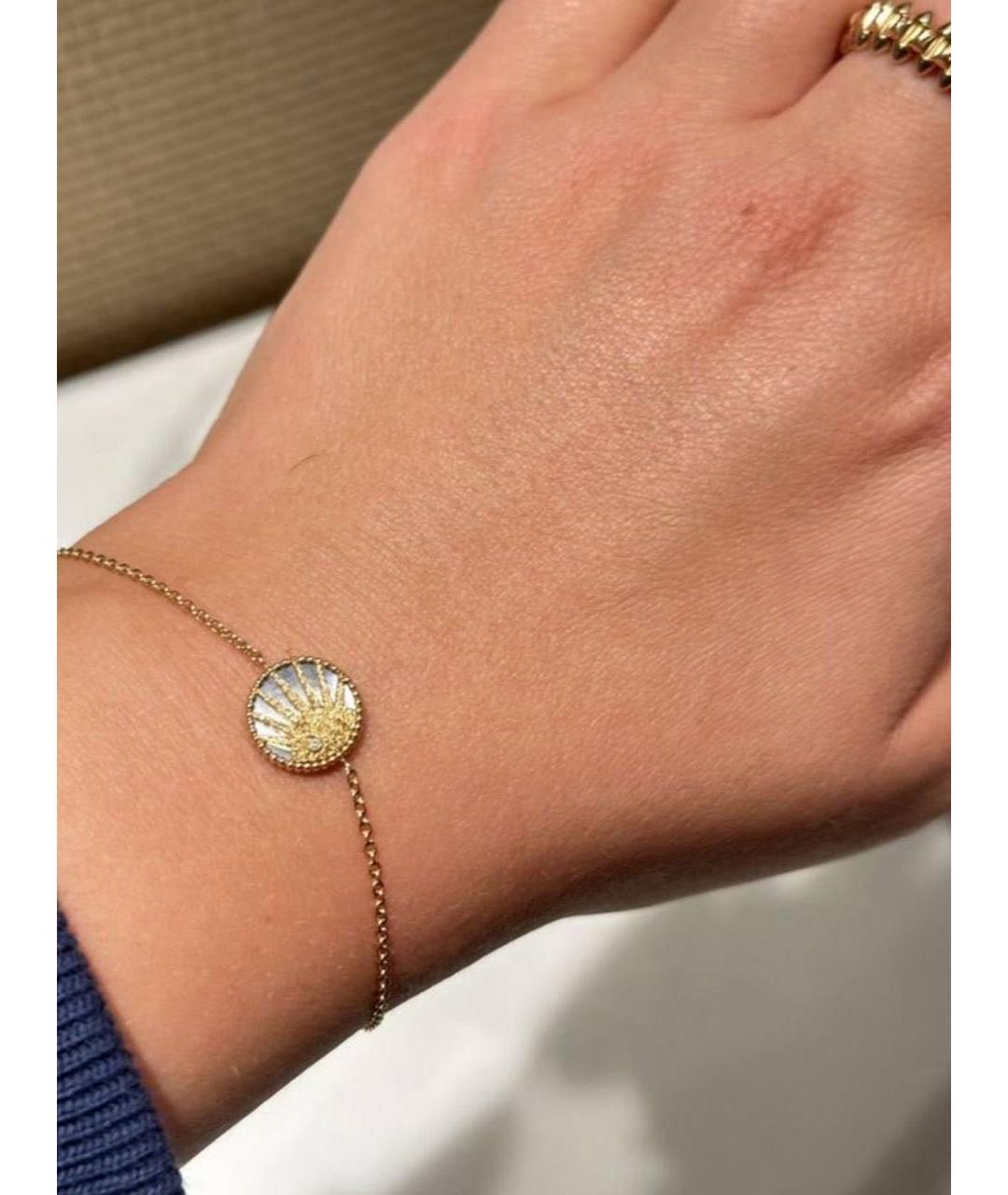 CHRISTIAN DIOR Черный браслет из желтого золота, фото 6