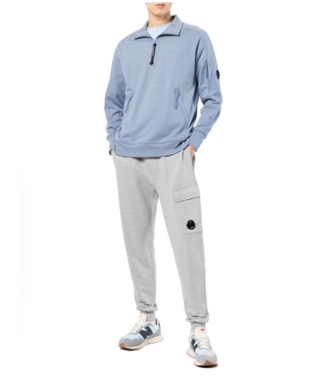 CP COMPANY Серые хлопковые повседневные брюки, фото 4