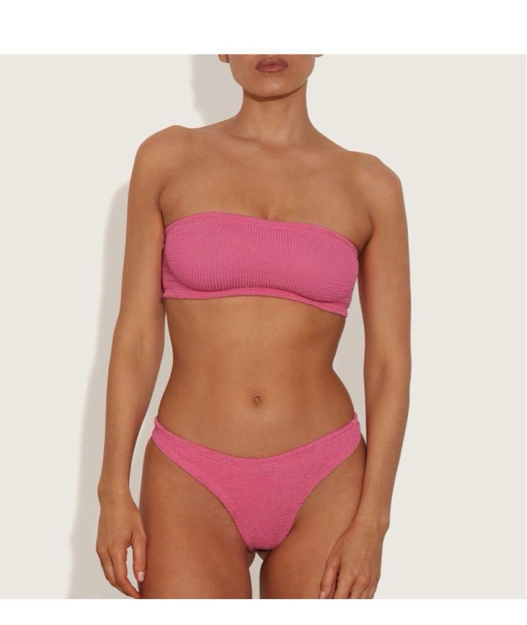 HUNZA G Розовый купальник, фото 6