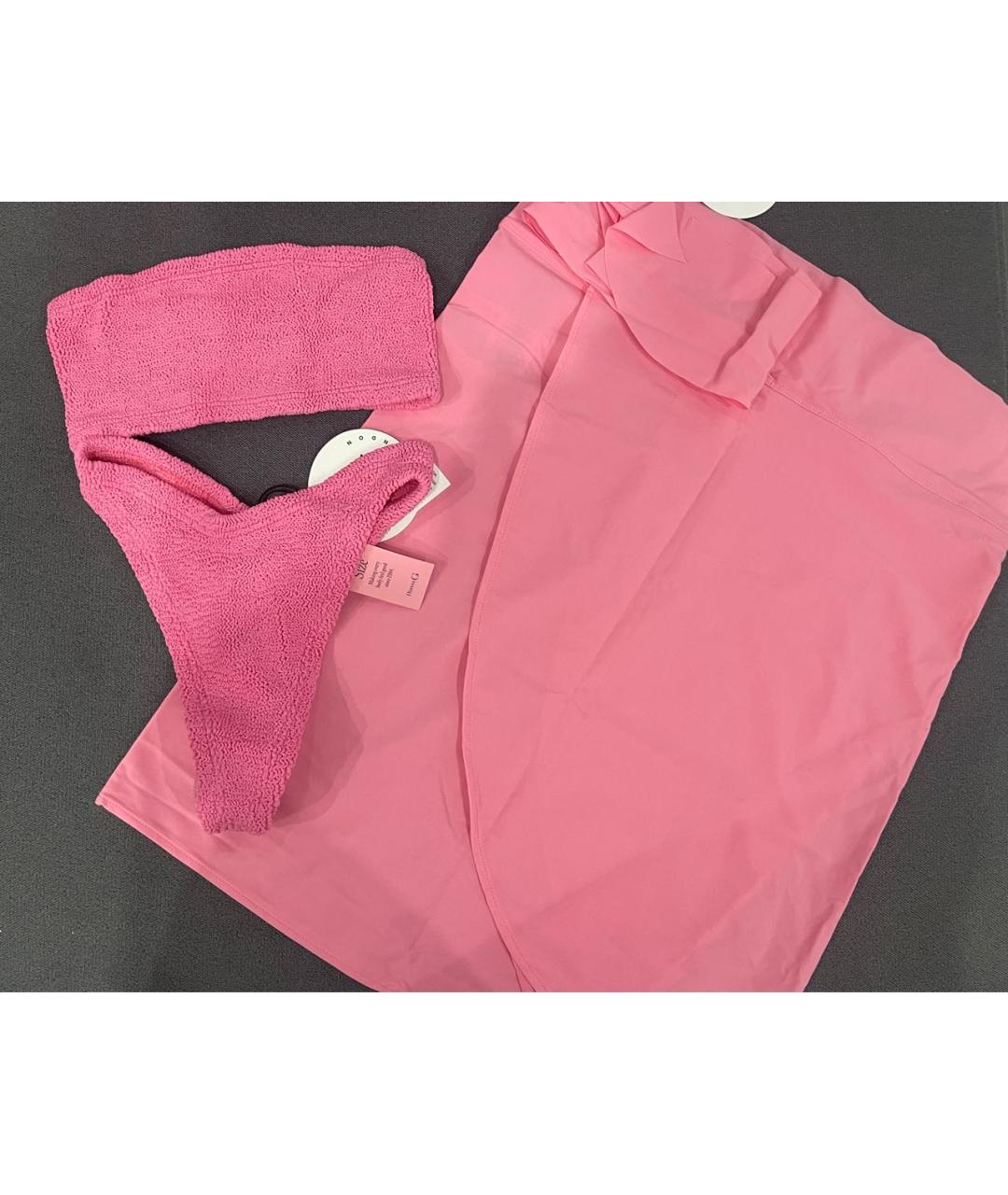 HUNZA G Розовый купальник, фото 2