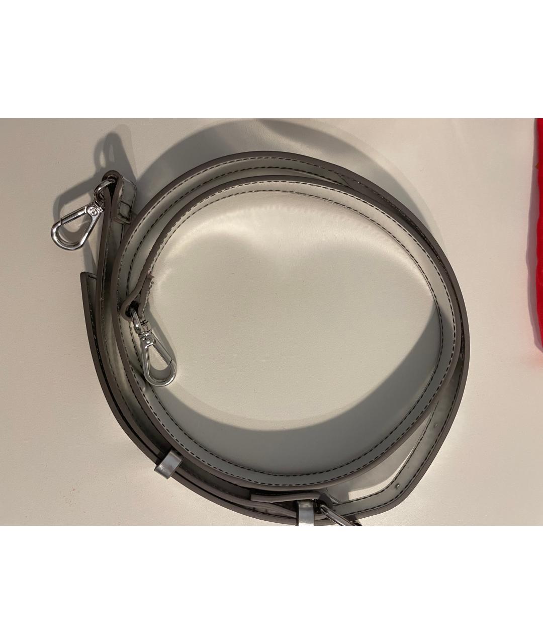 DIESEL Серебряная кожаная сумка через плечо, фото 6