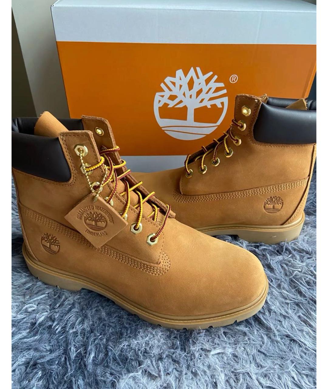 TIMBERLAND Коричневые нубуковые высокие ботинки, фото 5