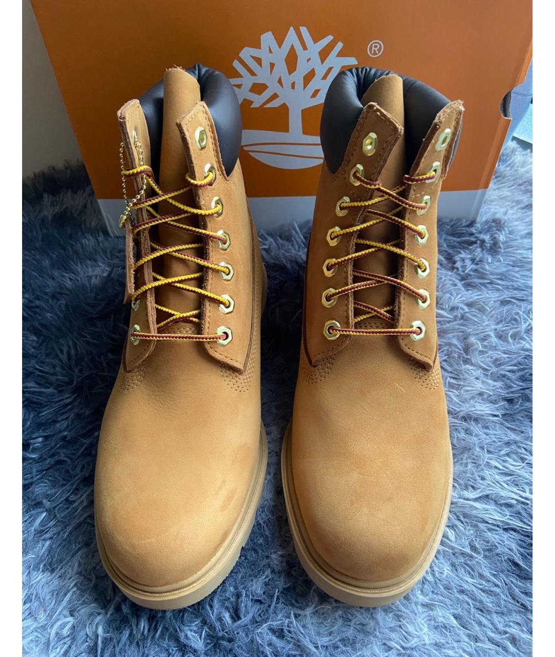 TIMBERLAND Коричневые нубуковые высокие ботинки, фото 6