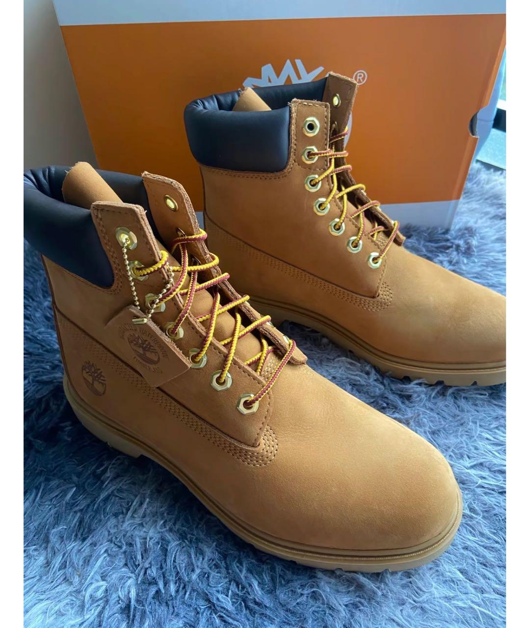 TIMBERLAND Коричневые нубуковые высокие ботинки, фото 4