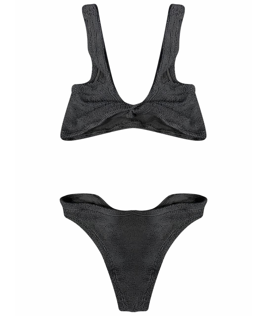 HUNZA G Черный полиамидовый купальник, фото 1