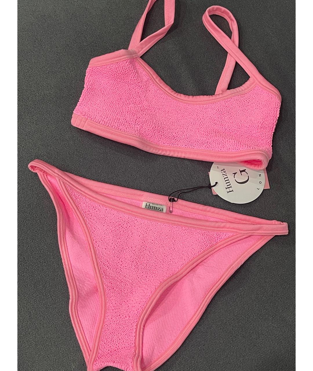 HUNZA G Розовый купальник, фото 2