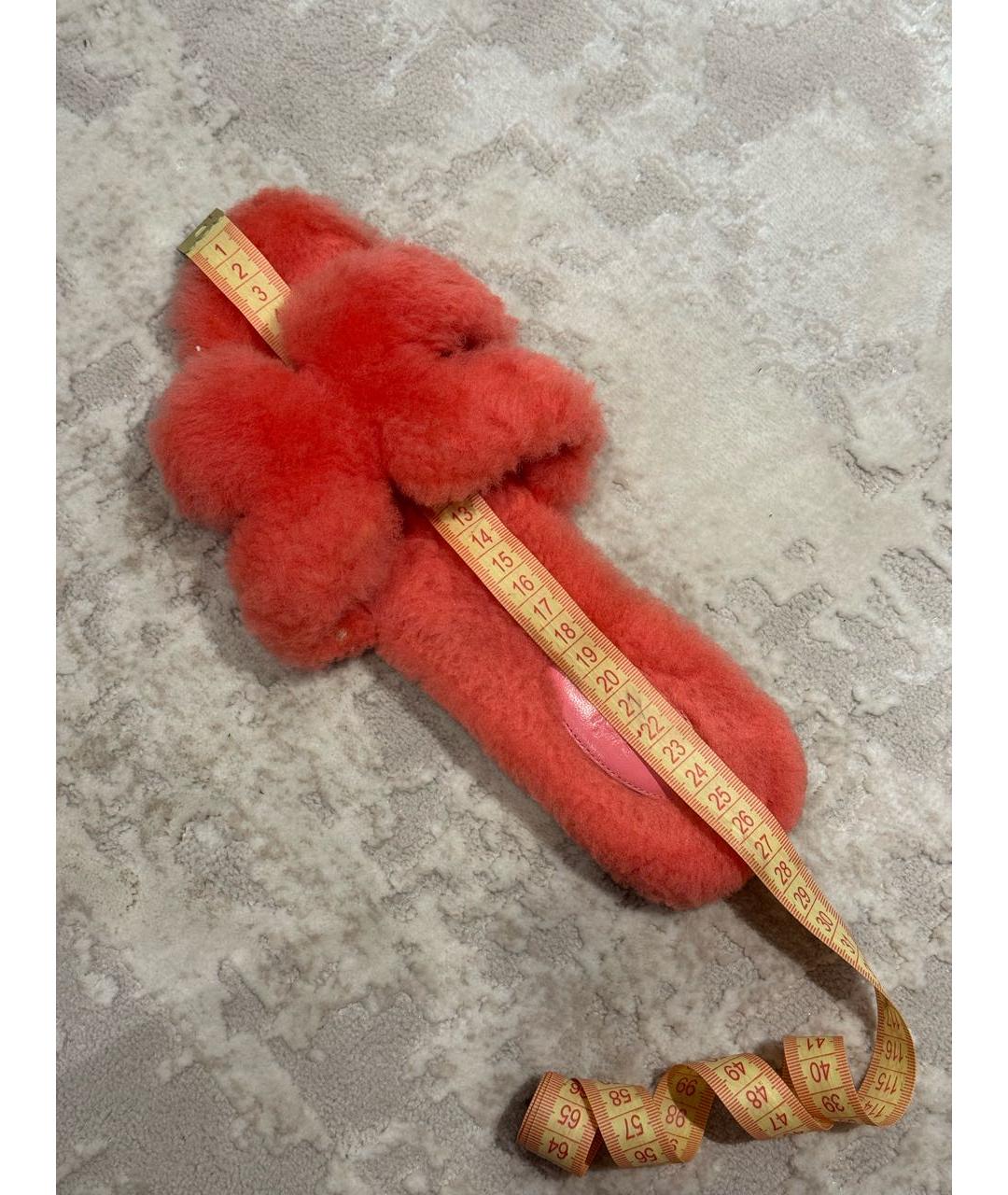 HERMES Коралловые шлепанцы, фото 3