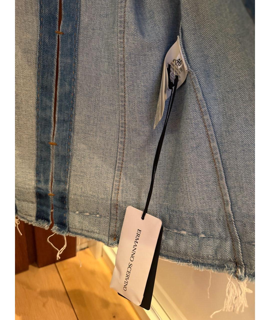 ERMANNO SCERVINO Голубой деним жакет/пиджак, фото 3