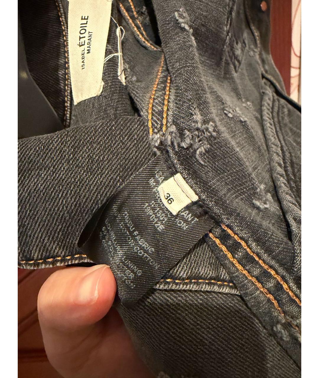 ISABEL MARANT ETOILE Серая деним куртка, фото 3