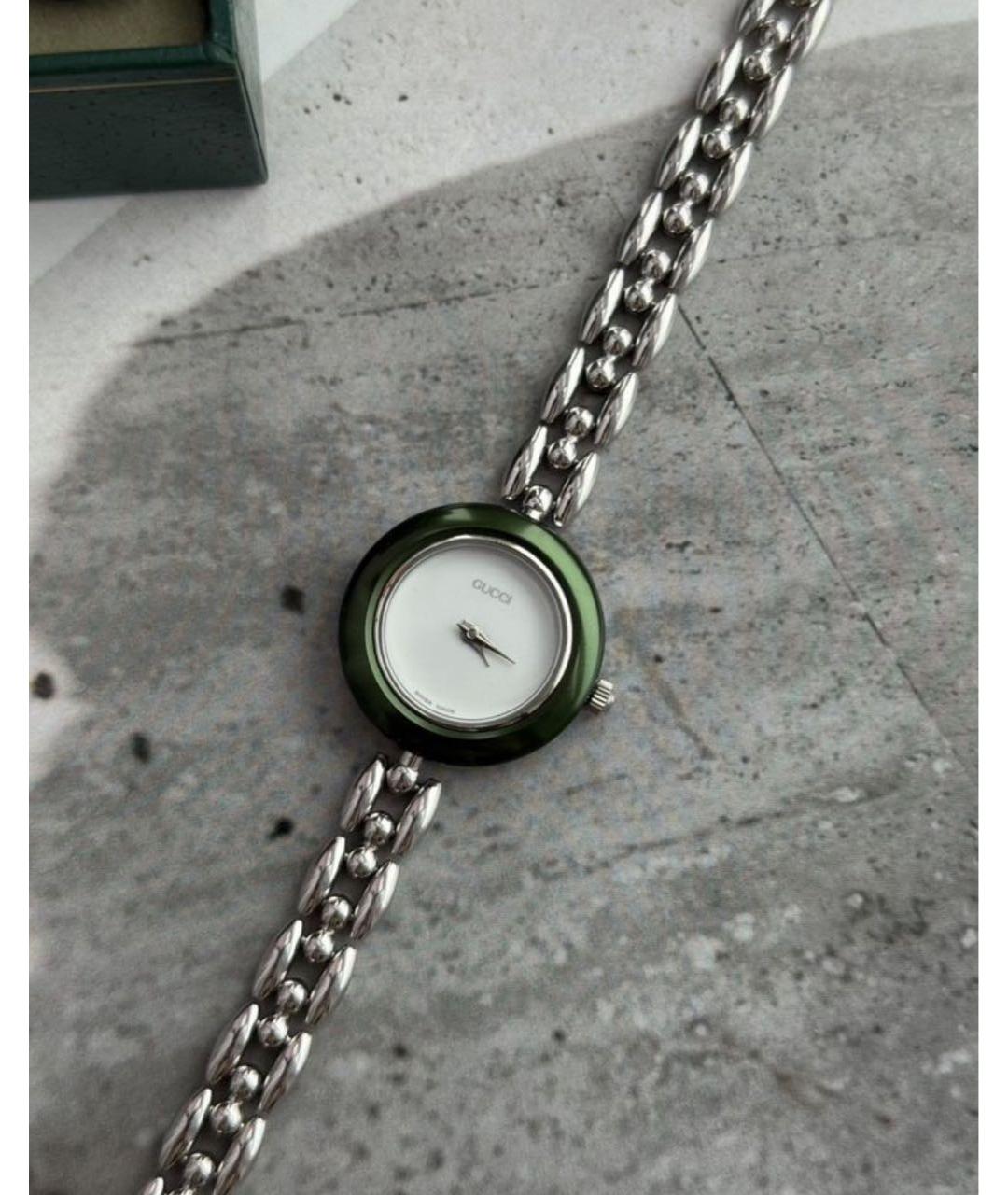 GUCCI Серебряные часы, фото 8
