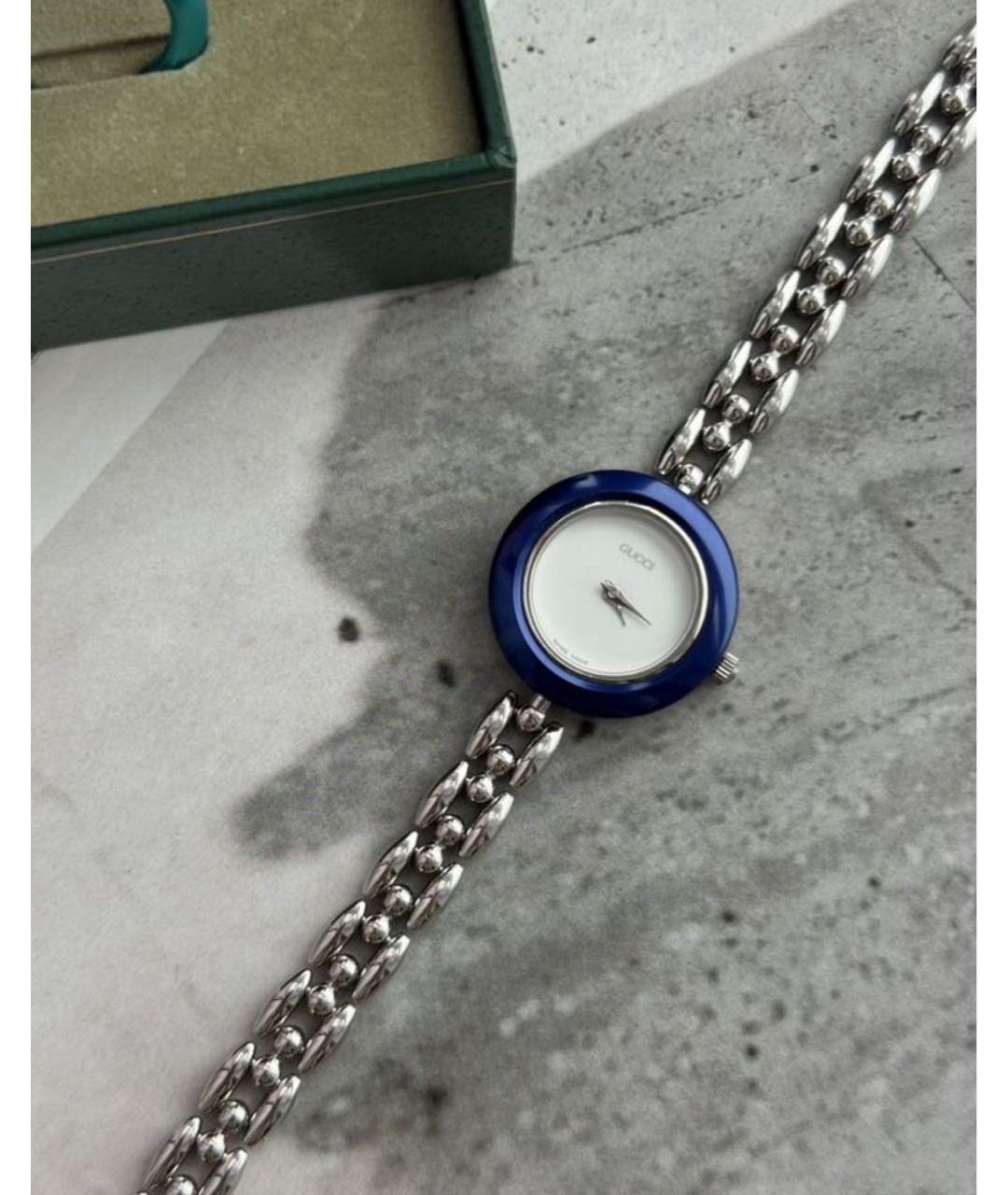 GUCCI Серебряные часы, фото 7