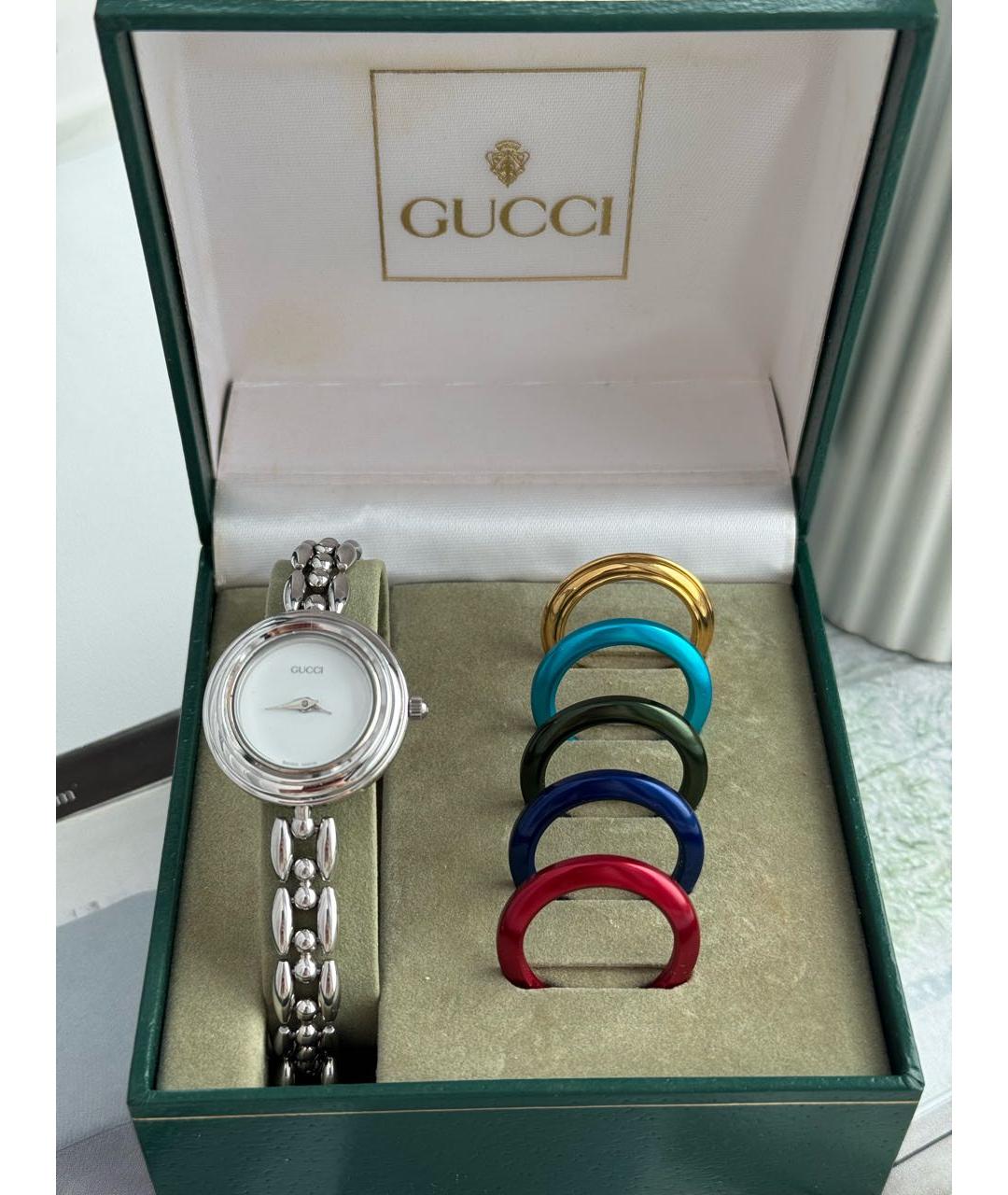GUCCI Серебряные часы, фото 3