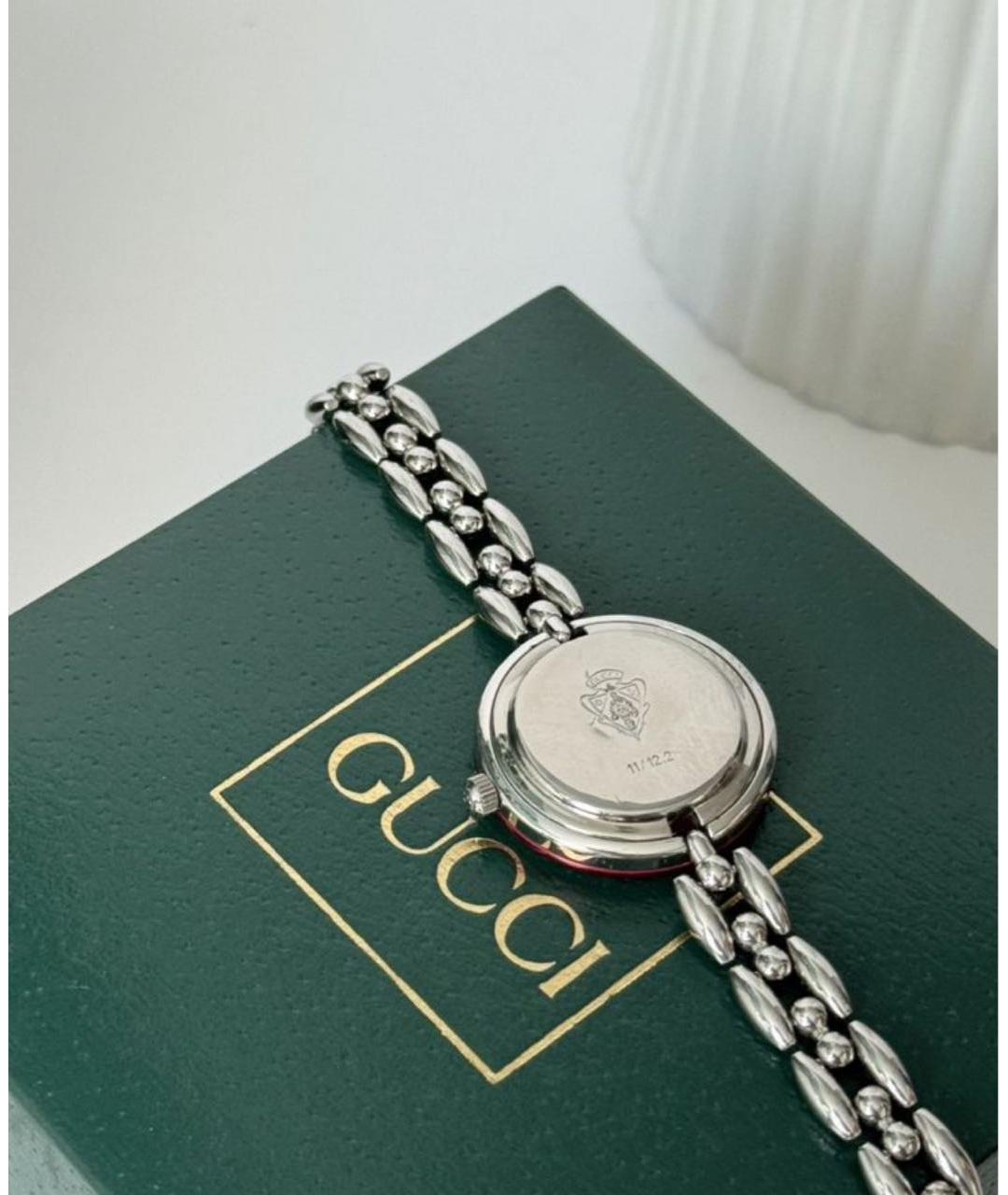 GUCCI Серебряные часы, фото 2