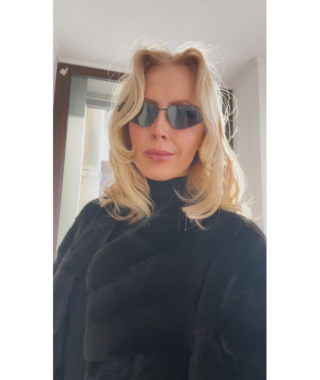 BALENCIAGA Темно-синие пластиковые солнцезащитные очки, фото 7