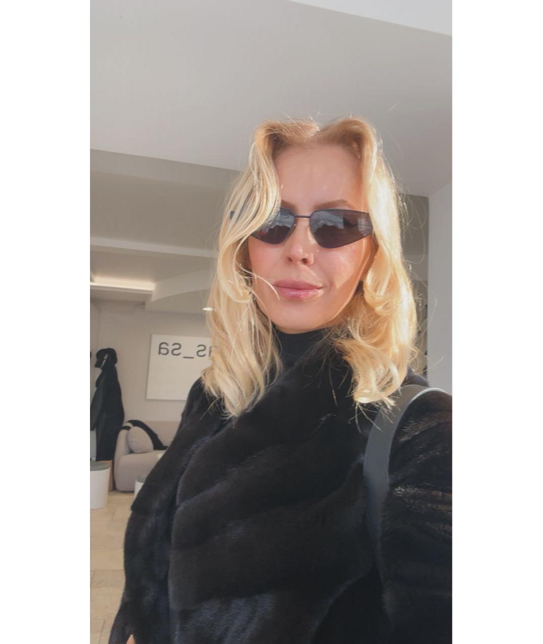 BALENCIAGA Темно-синие пластиковые солнцезащитные очки, фото 6