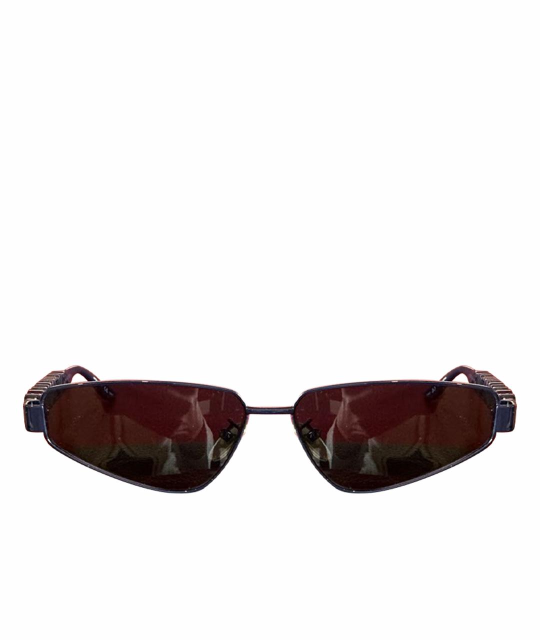 BALENCIAGA Темно-синие пластиковые солнцезащитные очки, фото 1