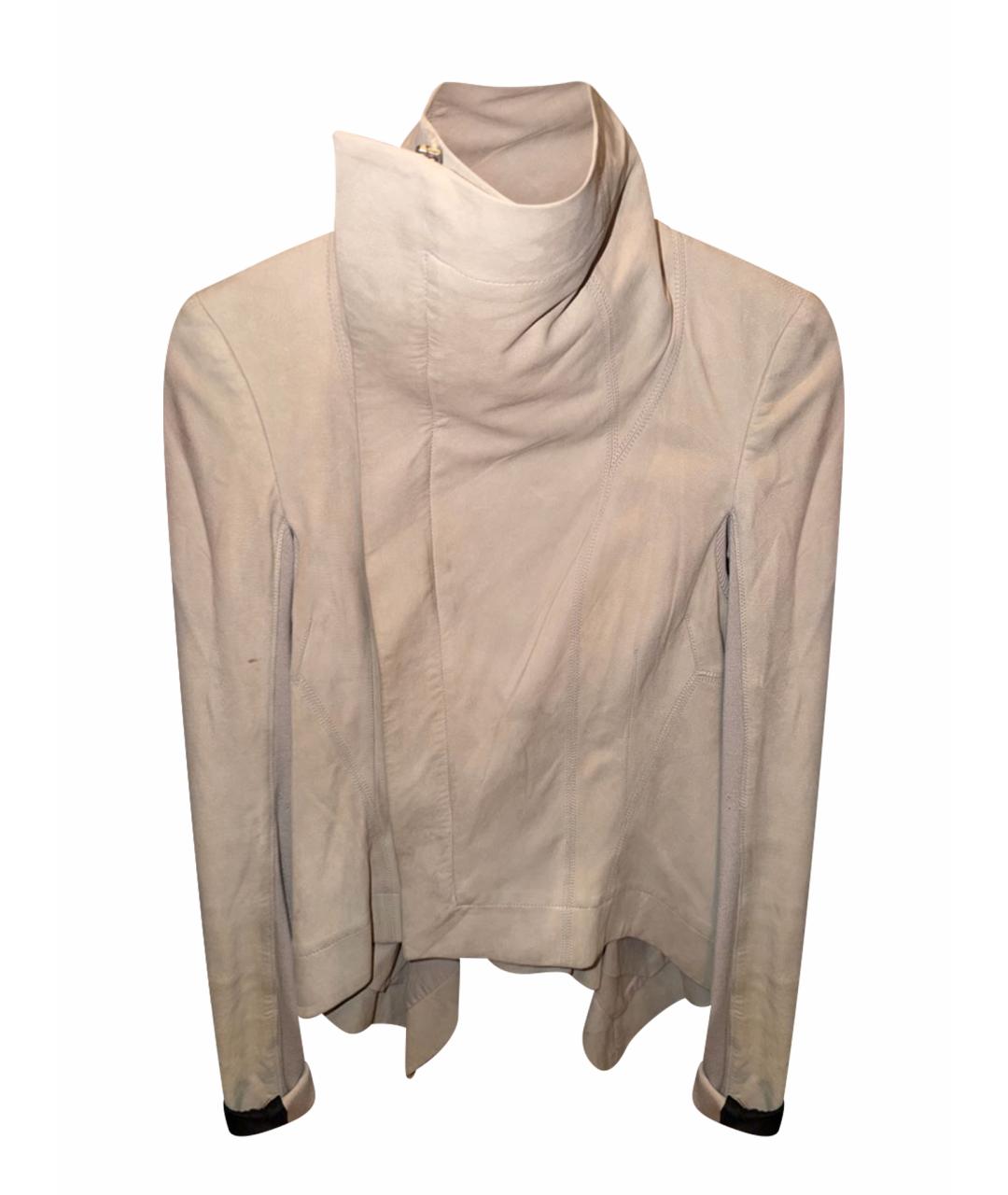 RICK OWENS Бежевая замшевая куртка, фото 1