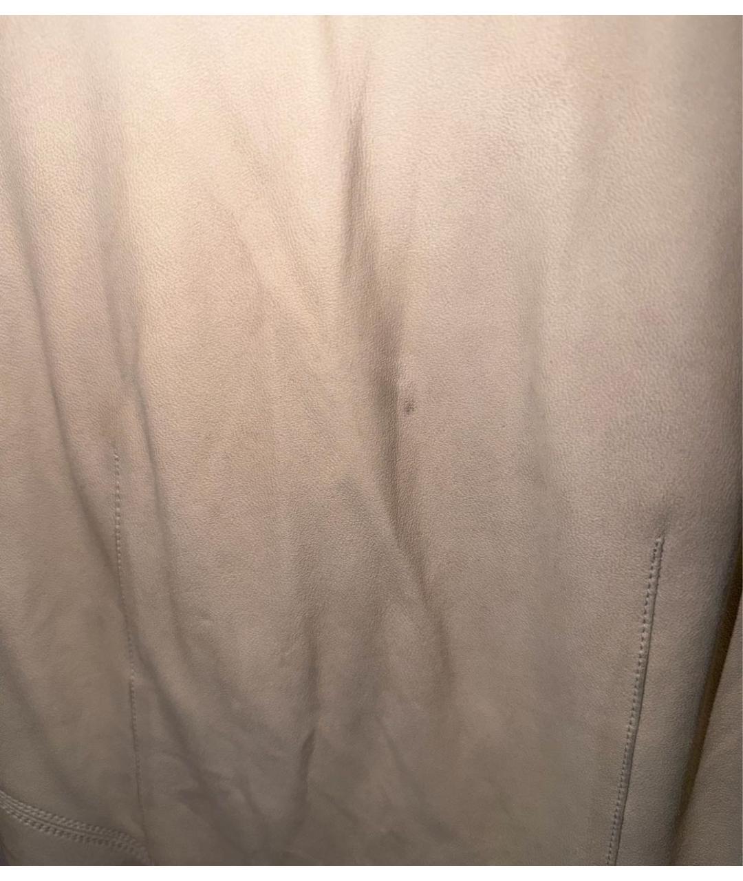 RICK OWENS Бежевая замшевая куртка, фото 4