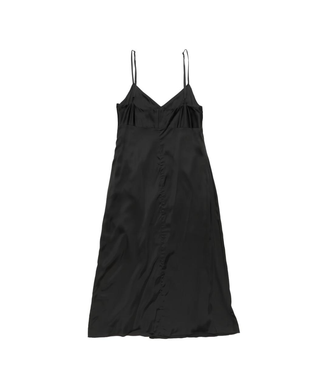 ACNE STUDIOS Черное вискозное повседневное платье, фото 2