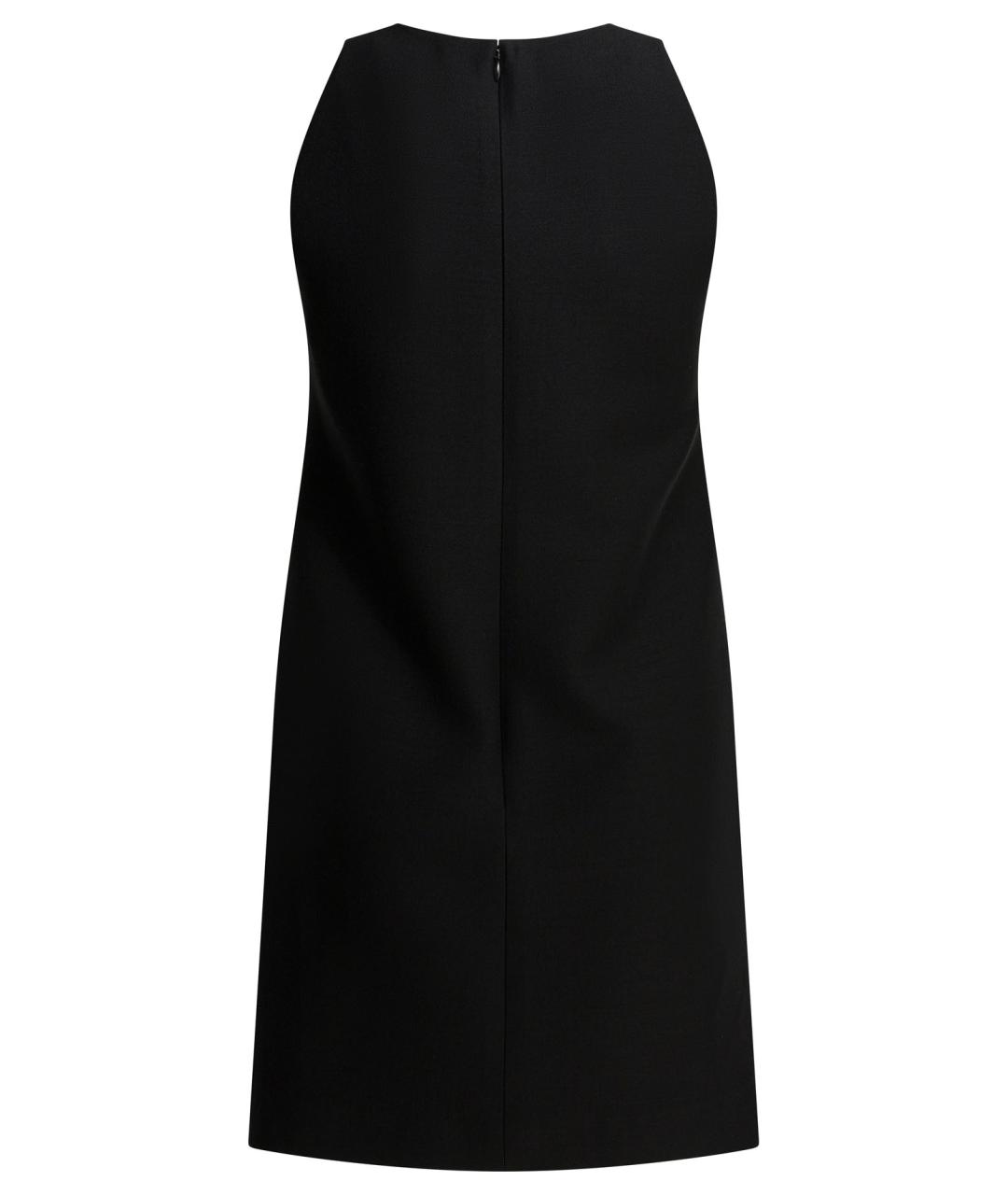 VALENTINO Черное шерстяное повседневное платье, фото 2