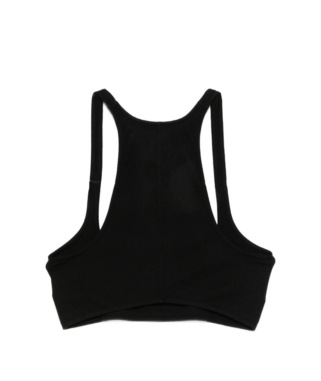 RICK OWENS DRKSHDW Черная хлопковая майка, фото 3