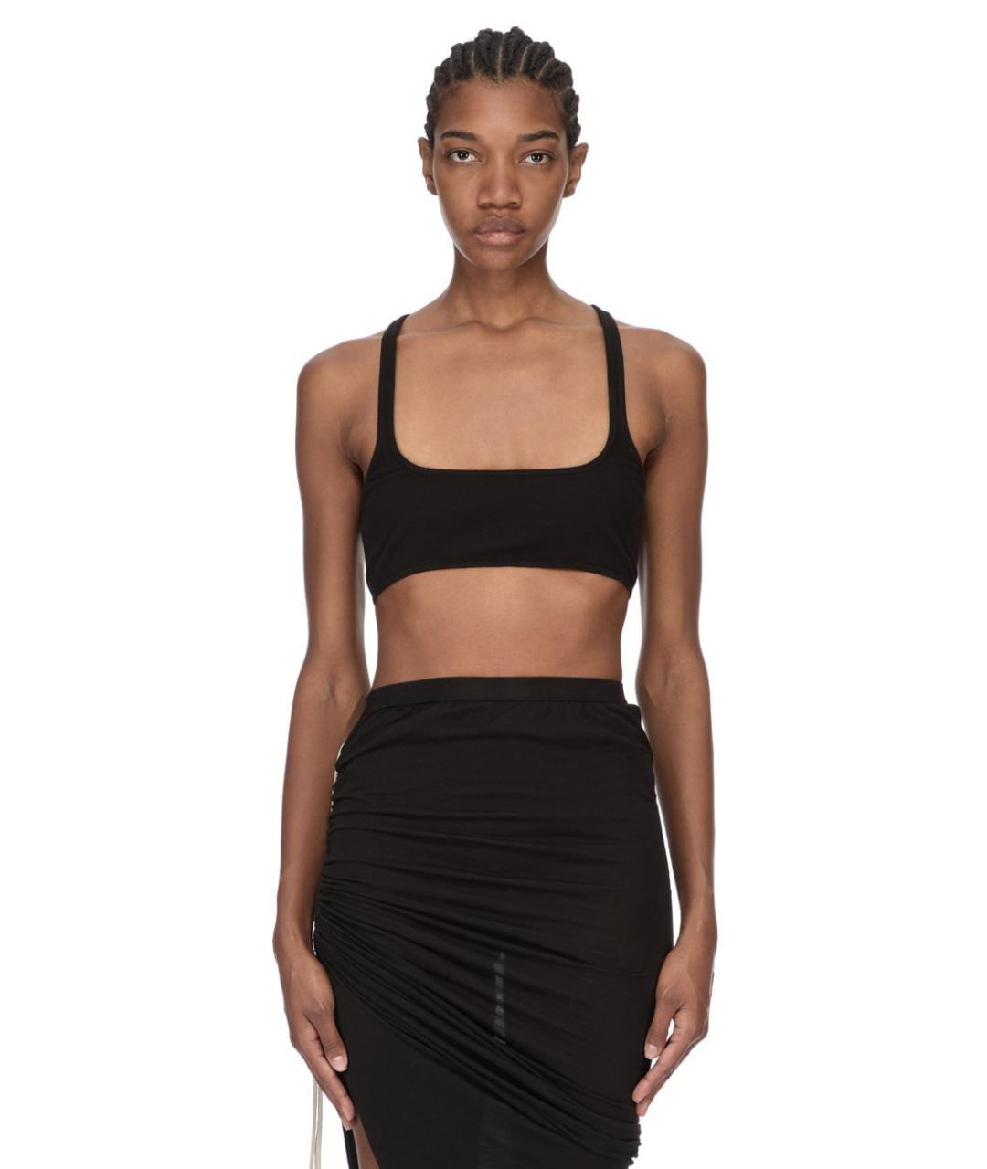 RICK OWENS DRKSHDW Черная хлопковая майка, фото 2