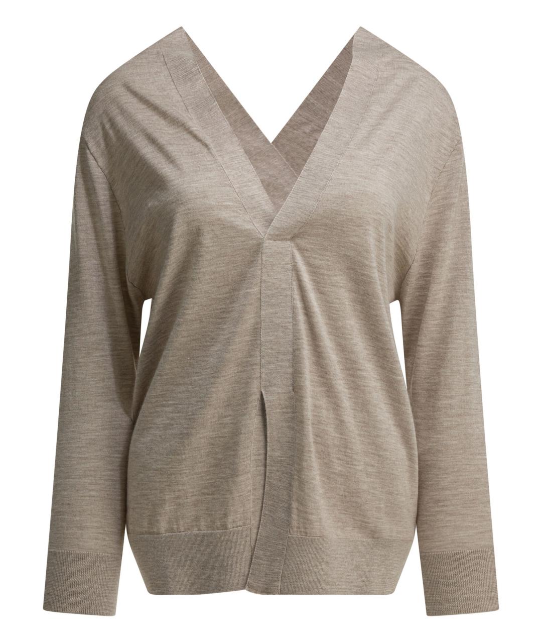 Sa Su Phi Бежевый кашемировый джемпер / свитер, фото 1