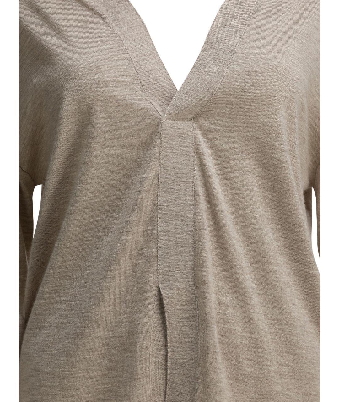 Sa Su Phi Бежевый кашемировый джемпер / свитер, фото 3