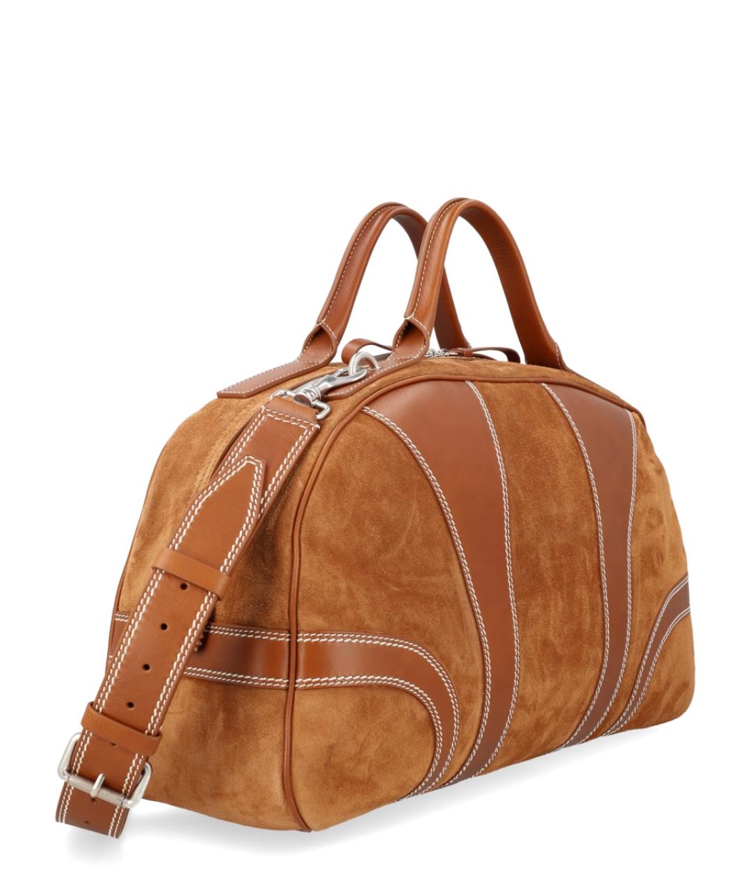 DRIES VAN NOTEN Коричневая замшевая сумка на плечо, фото 3