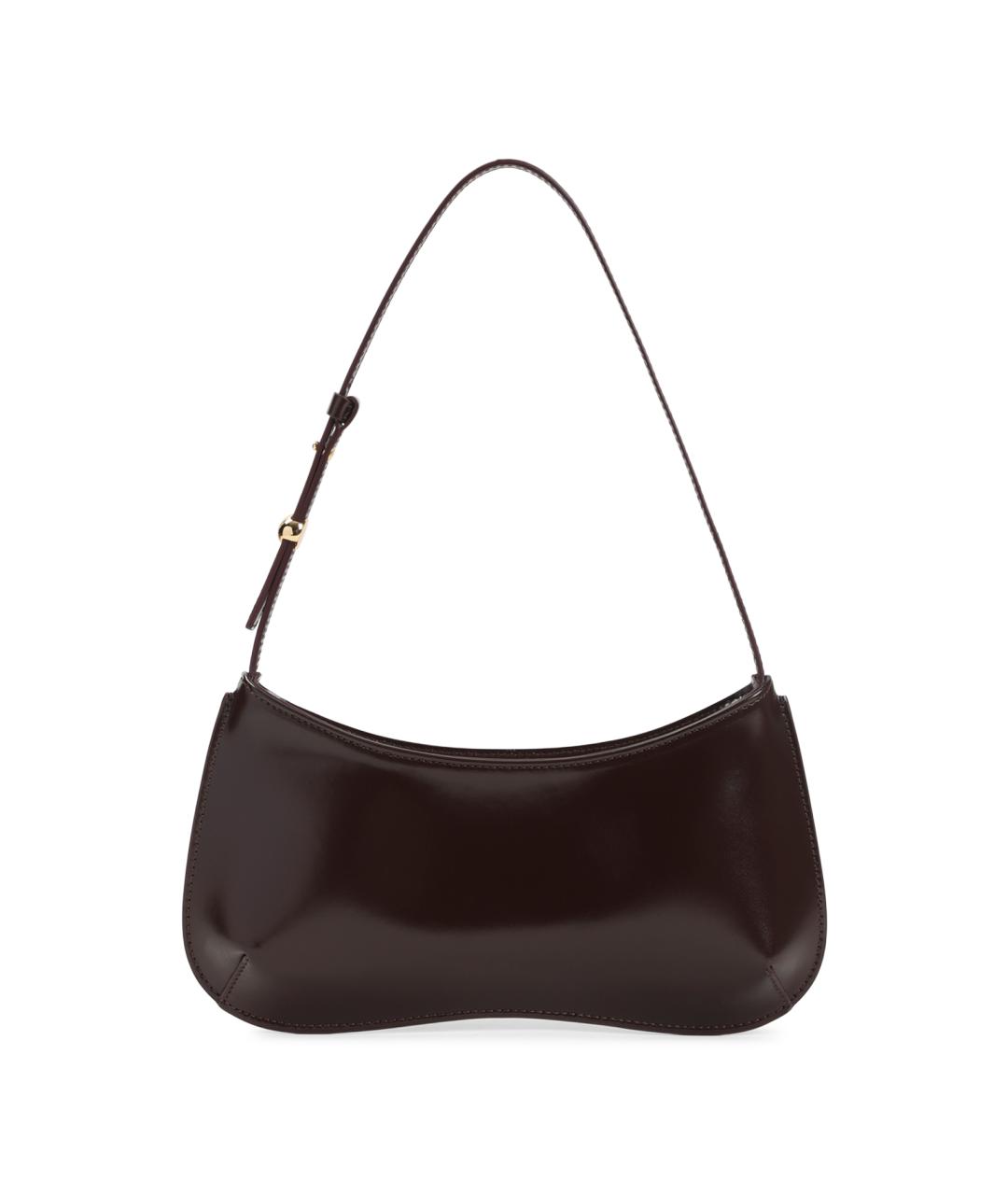 JACQUEMUS Бордовая хлопковая сумка через плечо, фото 1