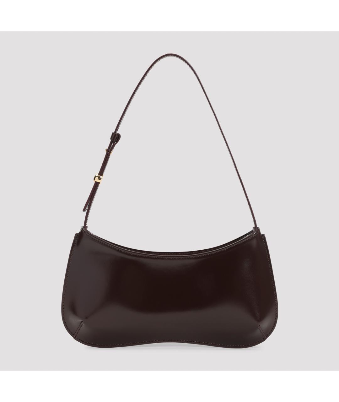 JACQUEMUS Бордовая хлопковая сумка через плечо, фото 2