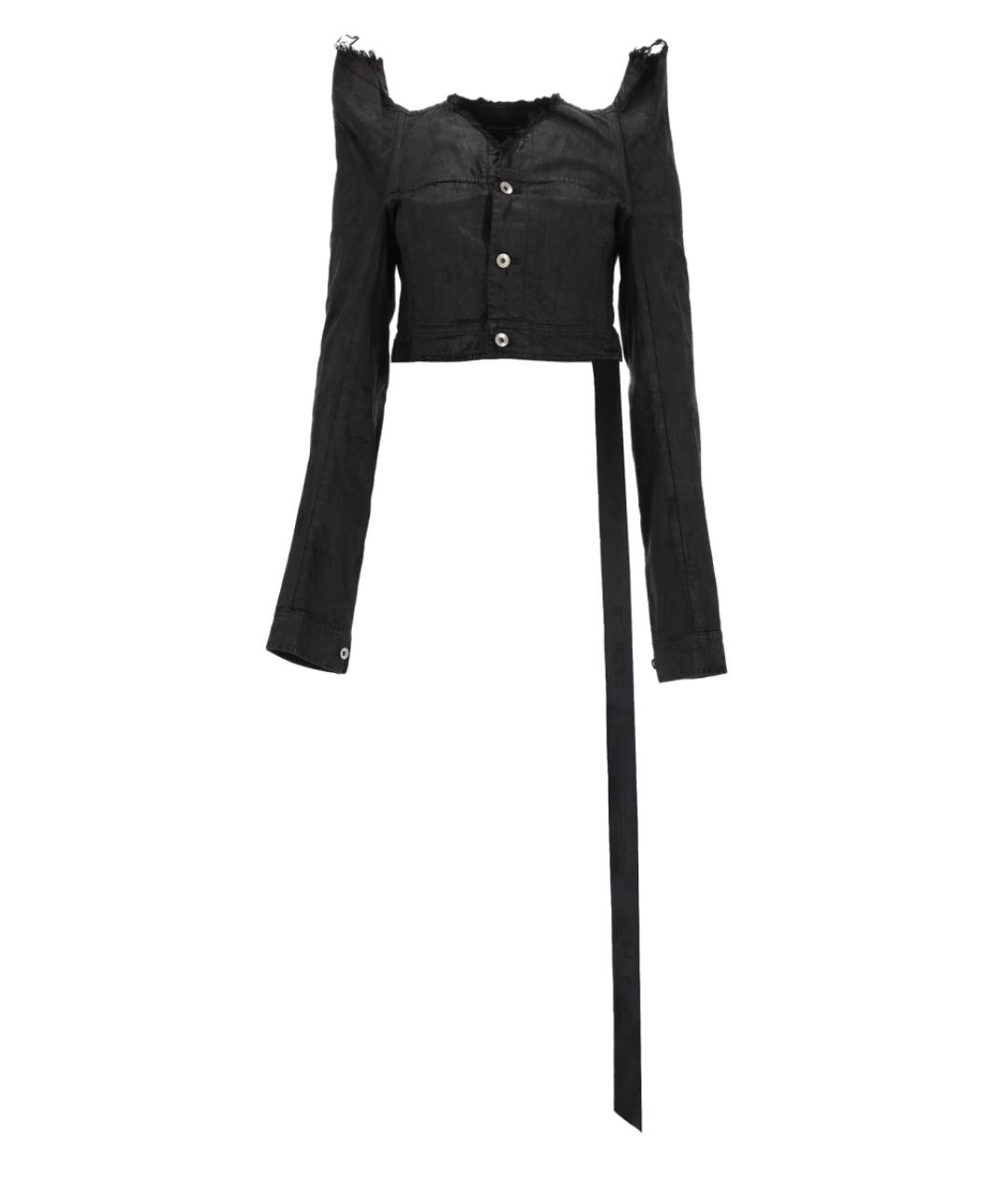 RICK OWENS DRKSHDW Черная хлопковая куртка, фото 1