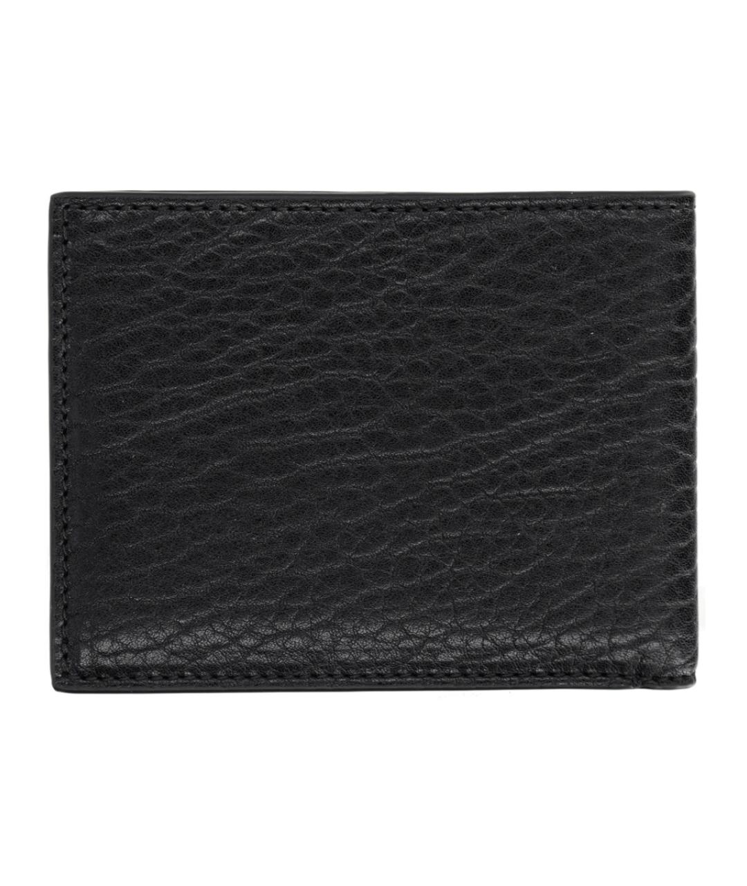 FERRAGAMO Черный кожаный кошелек, фото 2