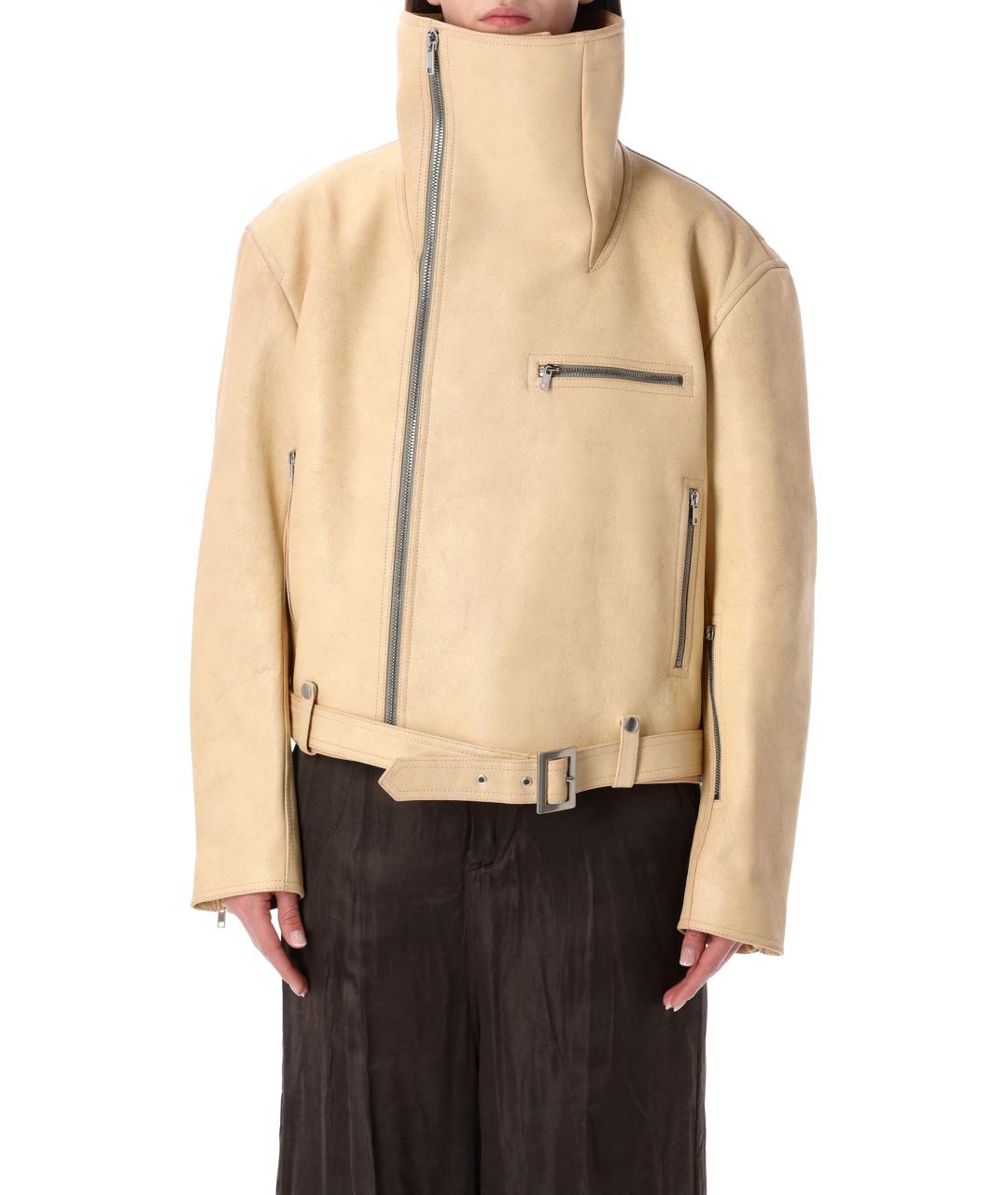 RICK OWENS Бежевая замшевая куртка, фото 1