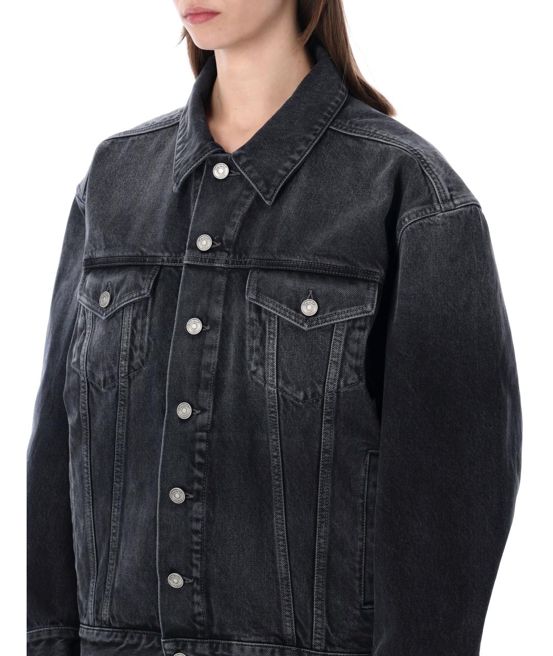 SAINT LAURENT Черная хлопковая куртка, фото 3