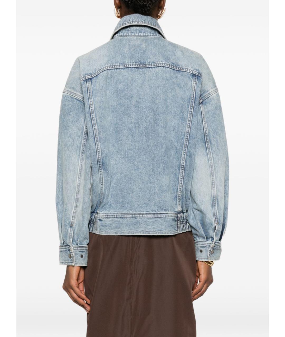 SAINT LAURENT Голубая хлопковая куртка, фото 4