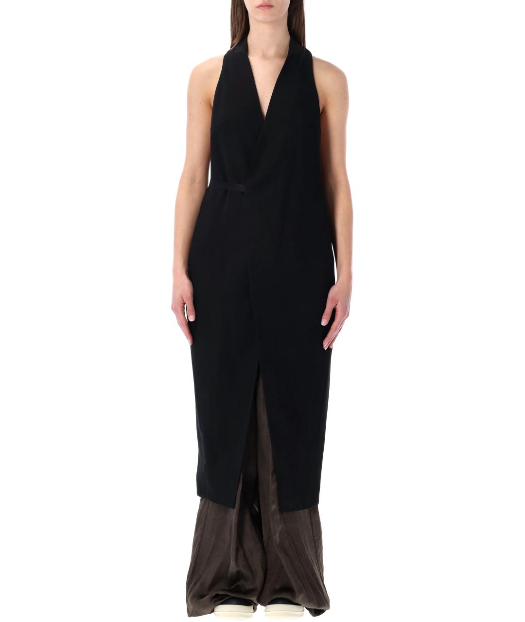 RICK OWENS Черный шерстяной жилет, фото 1