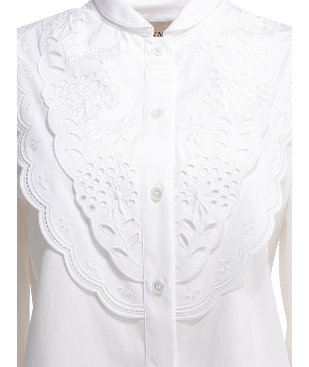VALENTINO Белая хлопковая рубашка, фото 3