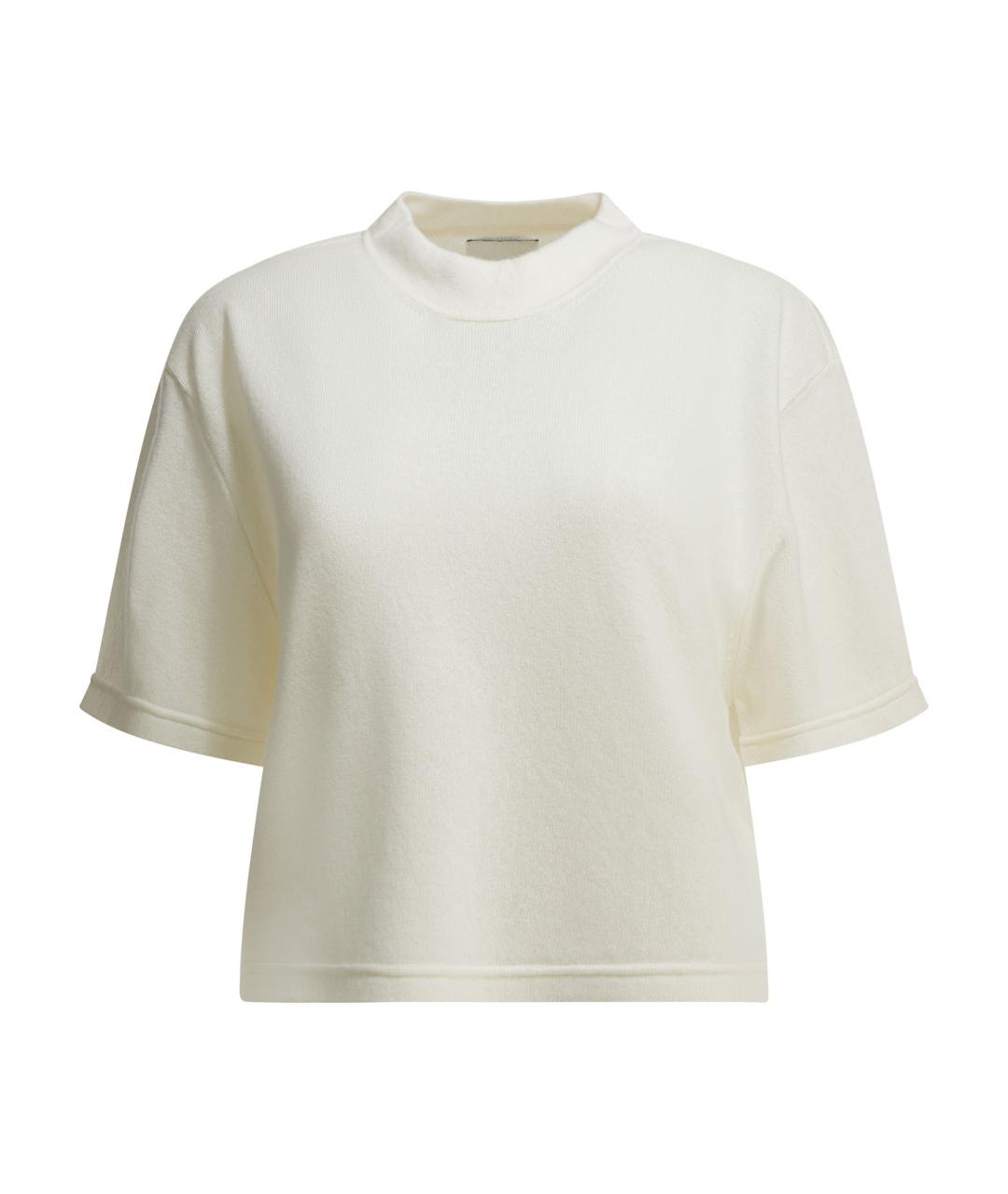 Sa Su Phi Белая кашемировая футболка, фото 1