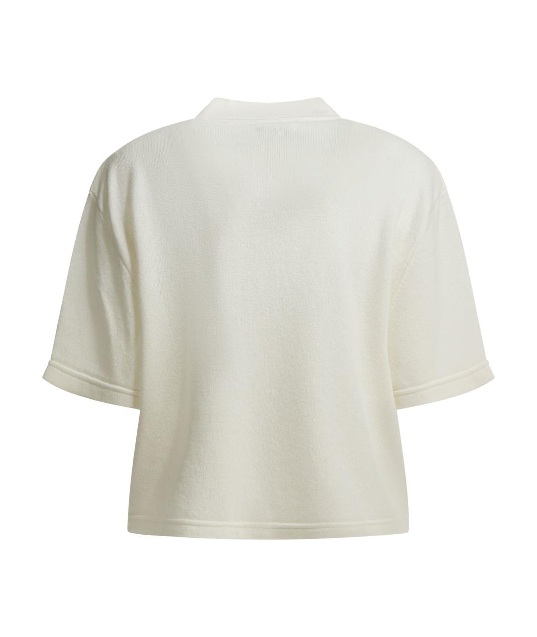 Sa Su Phi Белая кашемировая футболка, фото 2