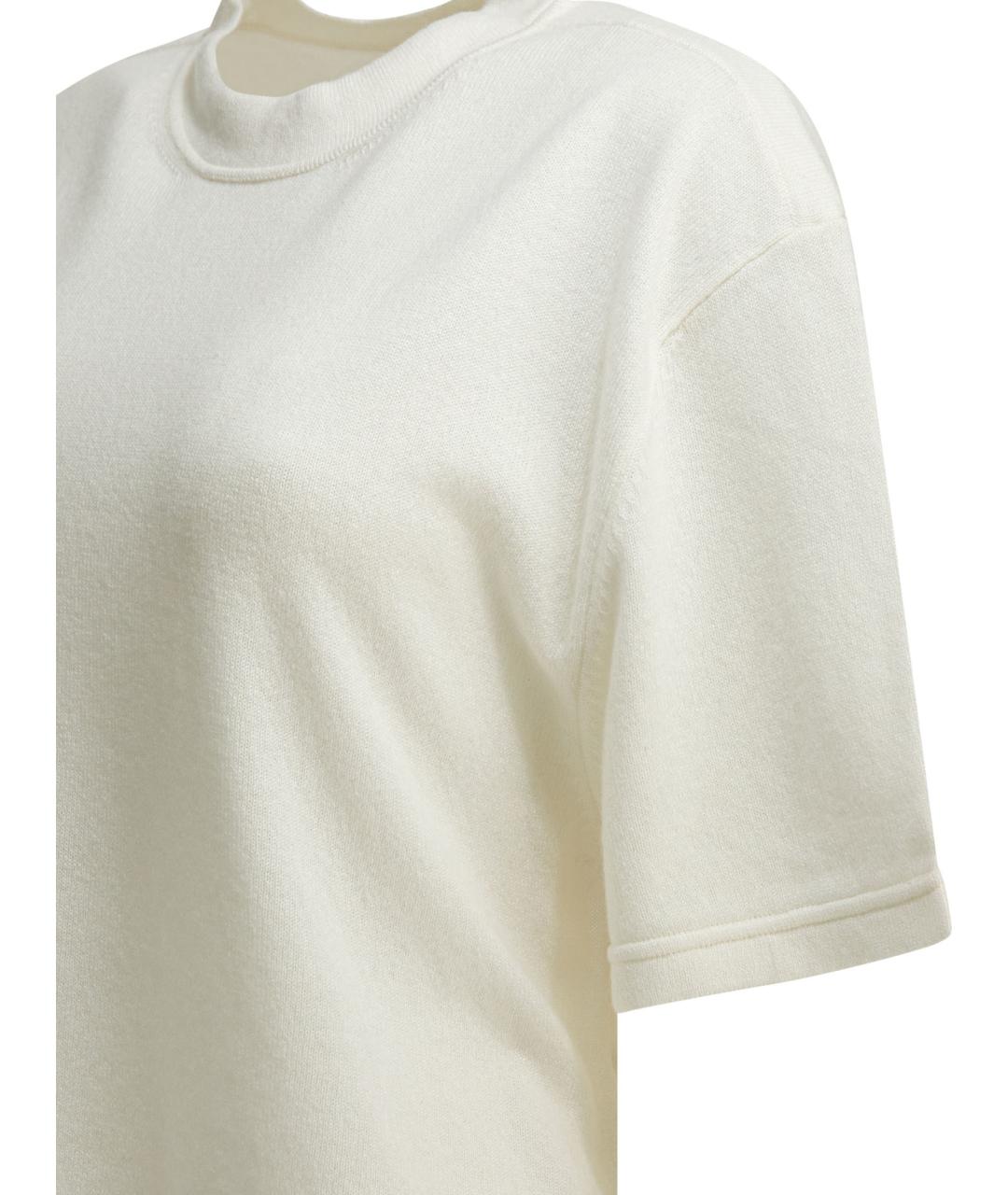 Sa Su Phi Белая кашемировая футболка, фото 4