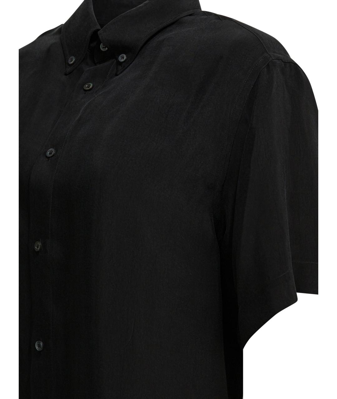 MAISON MARGIELA Черная вискозная рубашка, фото 4