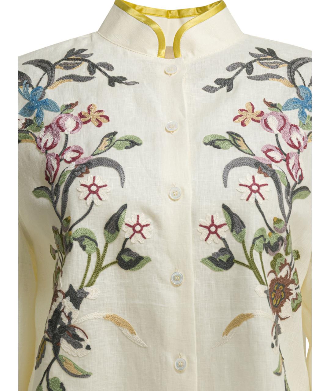 VALENTINO Белая льняная рубашка, фото 3