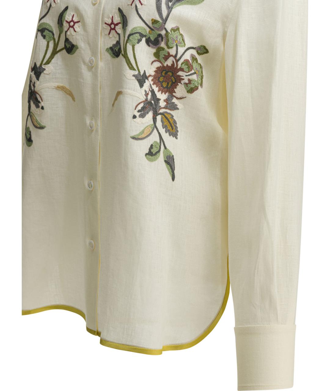 VALENTINO Белая льняная рубашка, фото 4