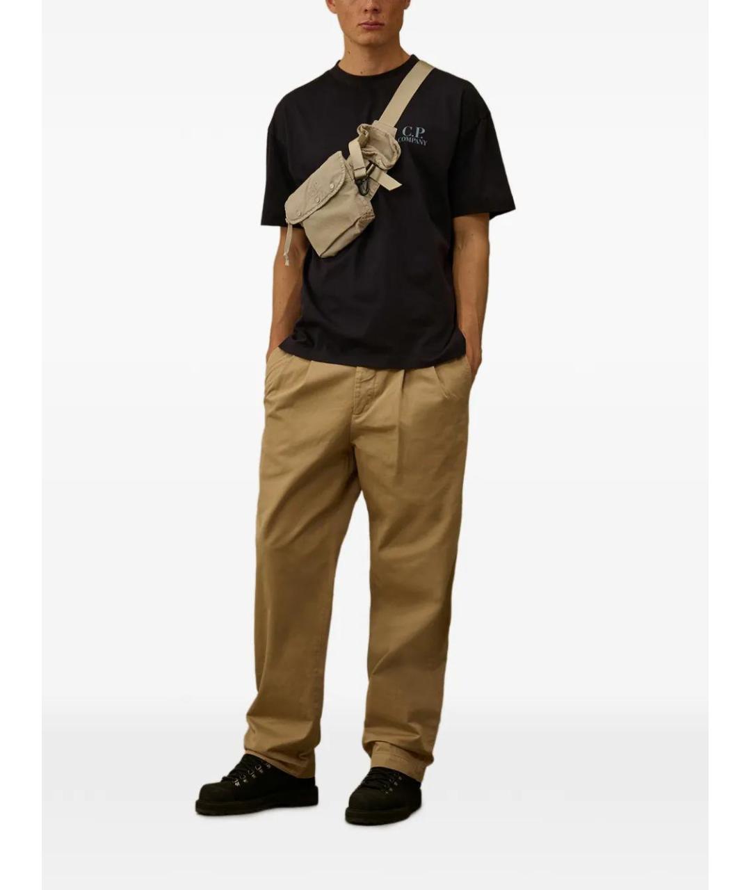 CP COMPANY Темно-синяя хлопковая футболка, фото 2